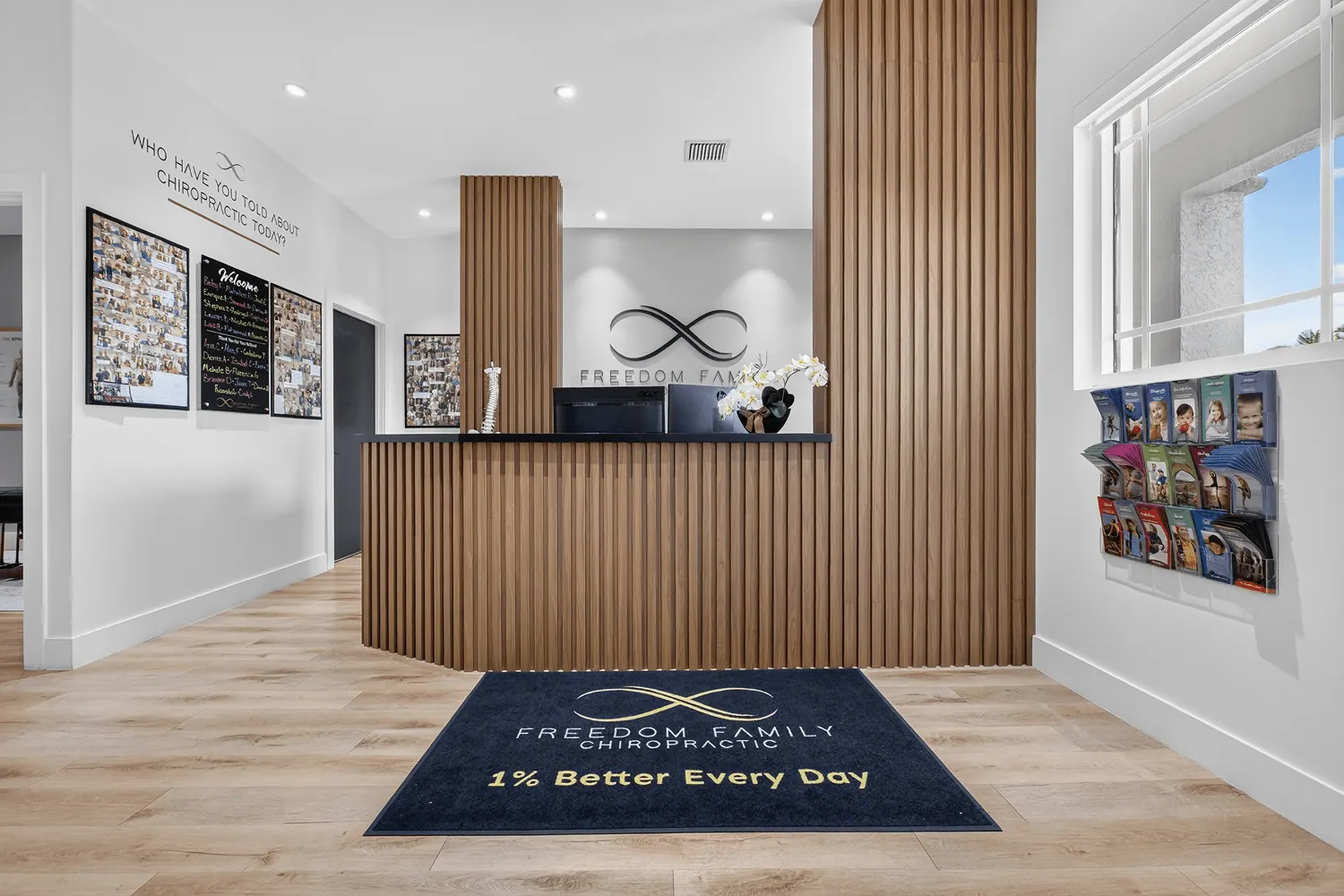 Freedom Family Chiropractic front desk