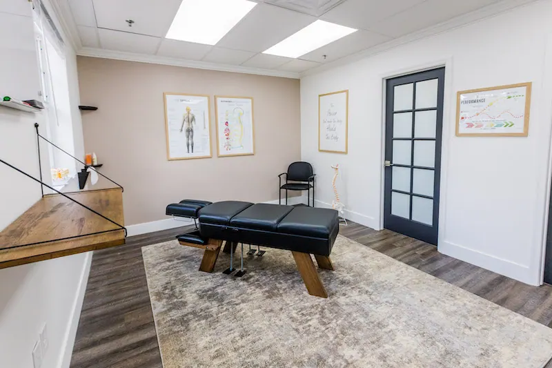 Chiropractic treatment room